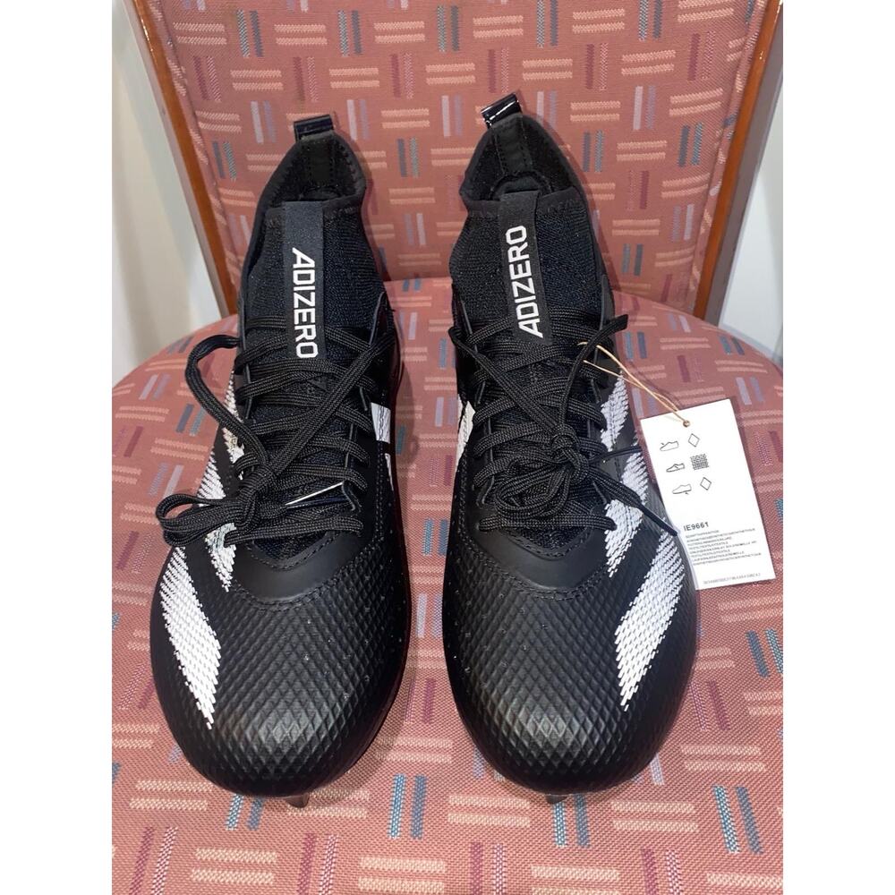 New Sz 11 Adidas Adizero Impact Football Cleats Black Sneakers Athletic IE9661